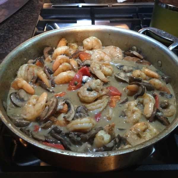 Blackened Shrimp Stroganoff