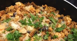 Cheesy Chicken Enchilada Pasta