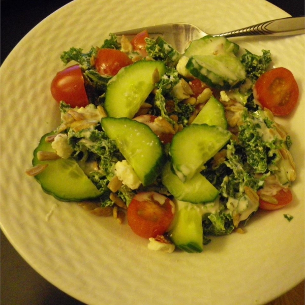 Greek Kale Tomato Salad