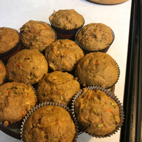 Tropical Zucchini Carrot Muffins