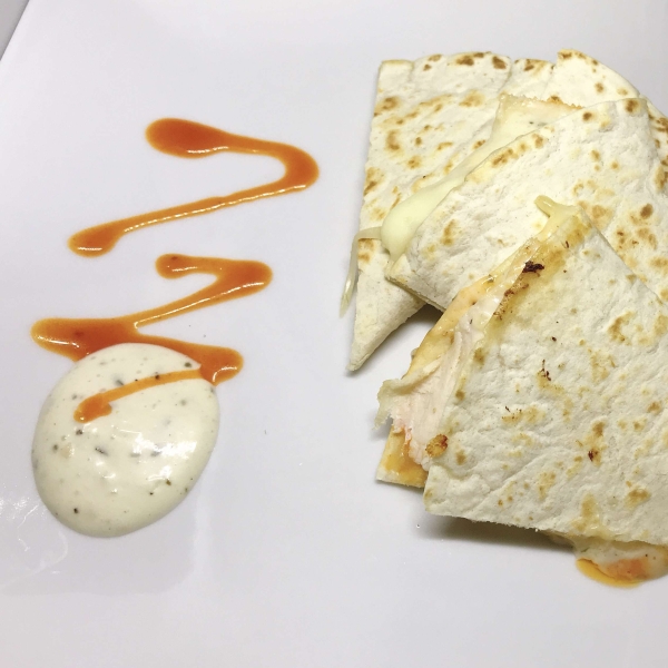 Easy Buffalo Chicken Quesadilla