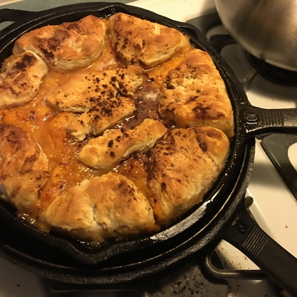 Skillet Peach Pie