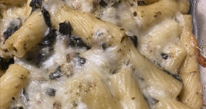 Ricotta-Pesto Pasta with Sausage and Kale
