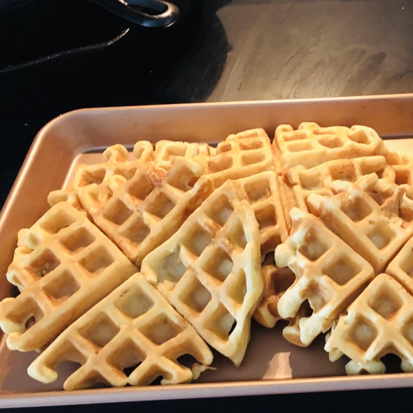 Hawaiian Waffles with Pineapple and Coconut