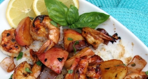 Grilled Shrimp and Apple Skewers