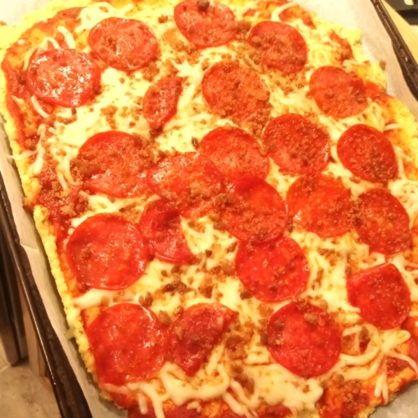 Cauliflower Almond Pizza Crust