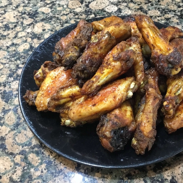 Crispy Baked Moroccan Chicken Wings with Yogurt Dip