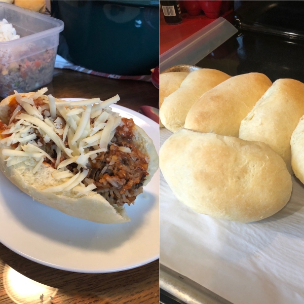 Soft Sandwich Buns (Dough Hook Mixer Version)