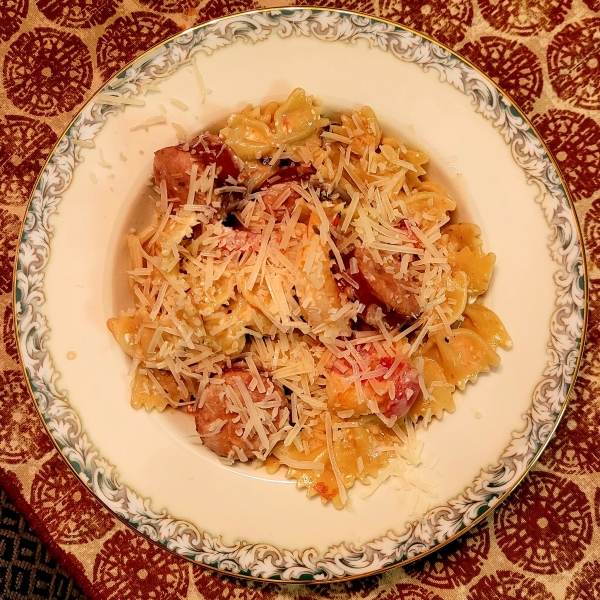 Instant Pot® Cajun Sausage and Shrimp Pasta