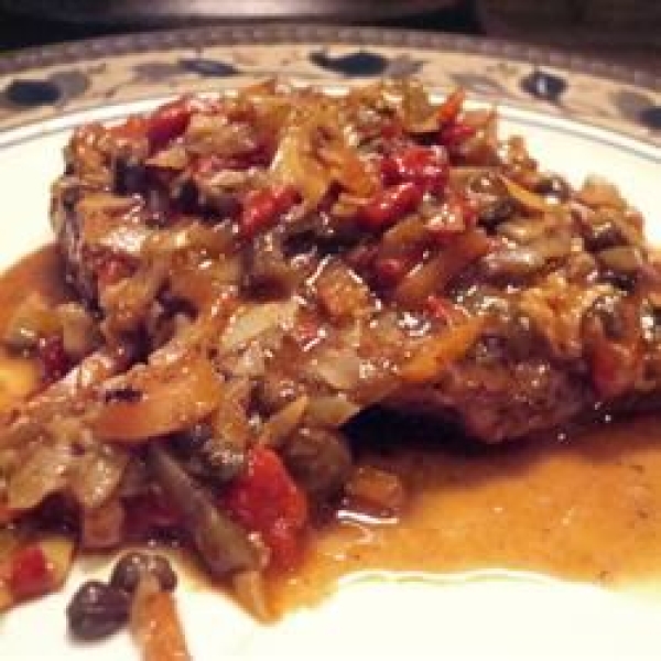 Braised Skirt Steak with Artichoke