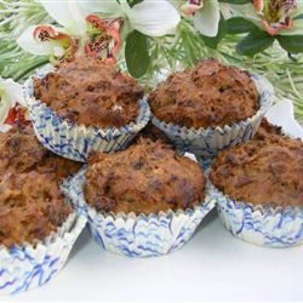 Fat Free Mini Prune Honey Muffins