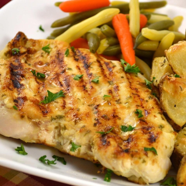 Grilled Tarragon Mustard Chicken