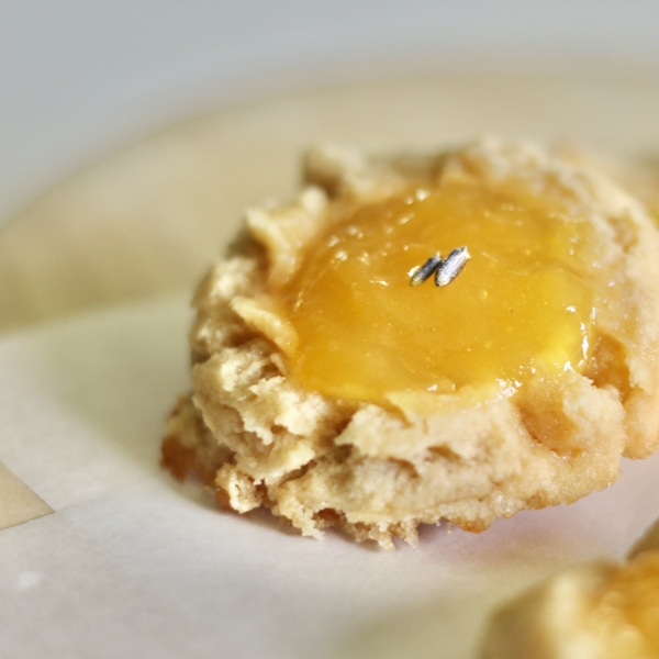 Lavender-Lemon Curd Thumbprint Cookies