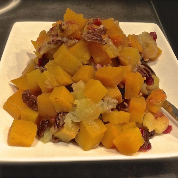 Savory Slow Cooker Squash and Apple Dish