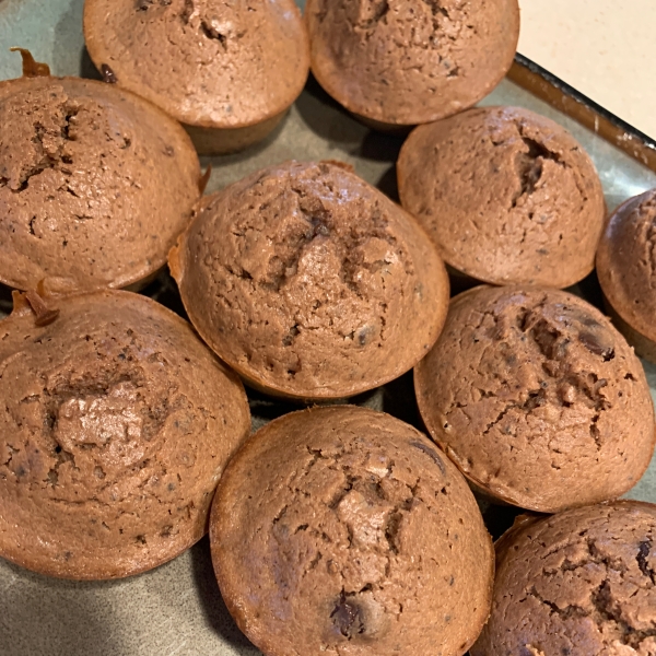 Double Chocolate Cherry Muffins