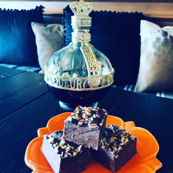 Raspberry Truffle Fudge