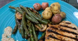 Grilled Lemon Herb Pork Chops