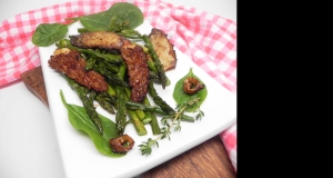 Roasted Asparagus and Morel Mushrooms