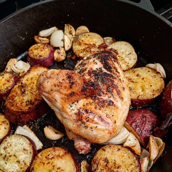 Sheet Pan Harissa Chicken Dinner