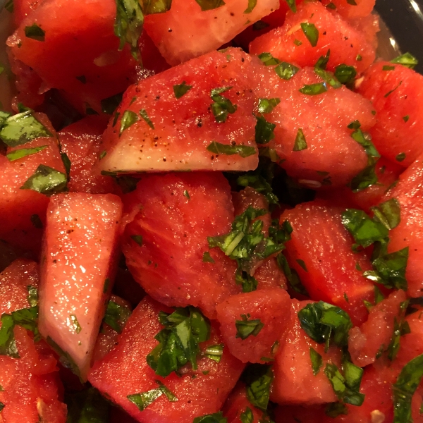 Watermelon Basil Salad