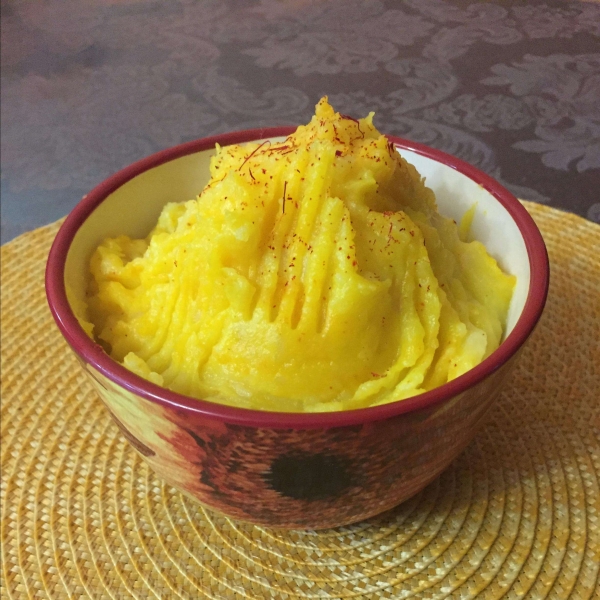 Saffron Mash Potatoes