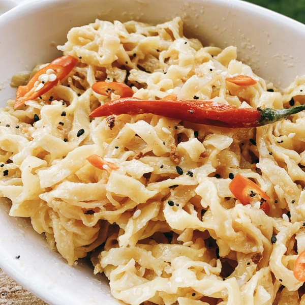 Spicy Miso Chow Mein Noodles