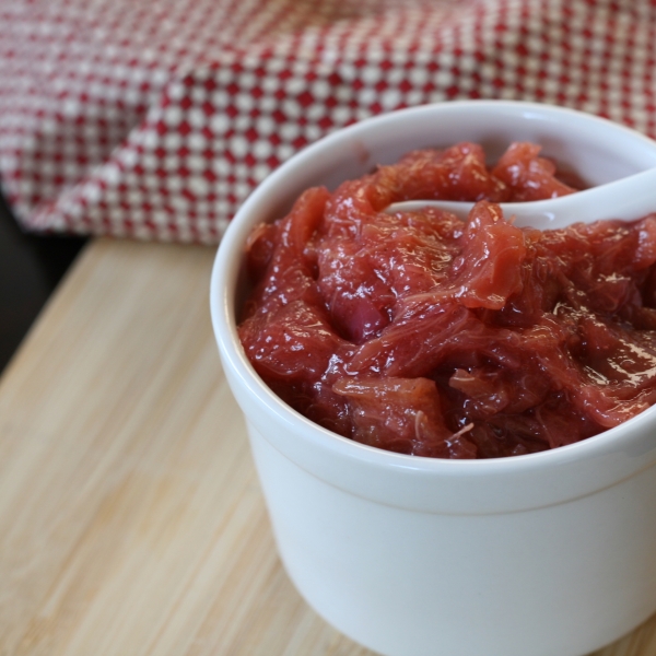 Baked Rhubarb Sauce