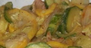 Summer Squash with Bacon