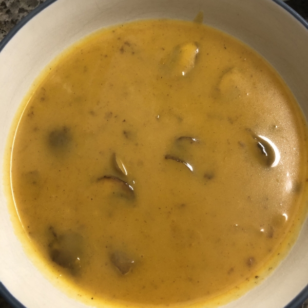 Curried Squash-Mushroom Soup