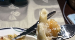 Garlic Shrimp Pasta Bake