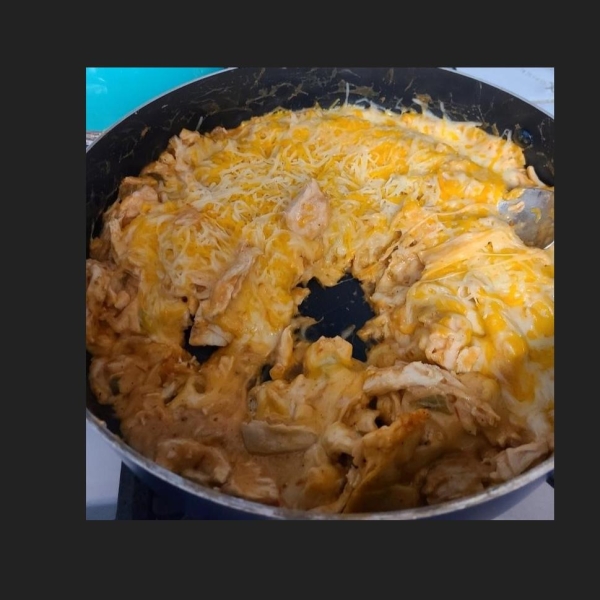 One-Pan Sour Cream Chicken Enchilada Skillet