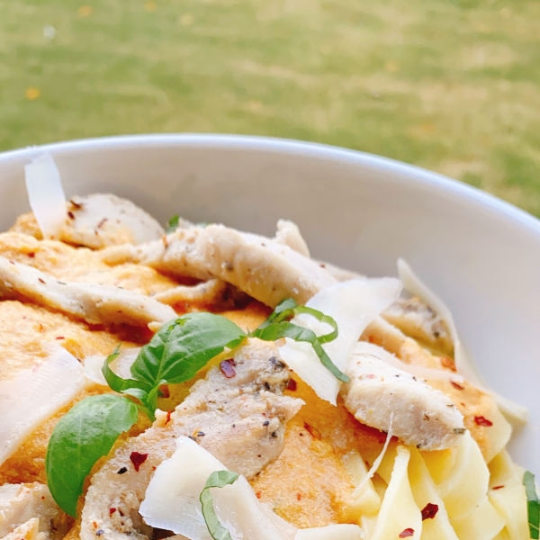 Chicken-Pumpkin Alfredo