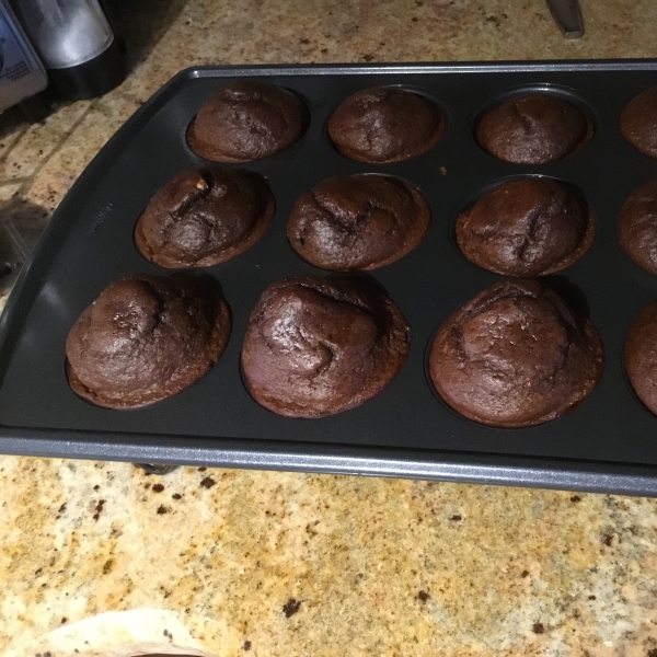 Flourless Chocolate Cupcakes