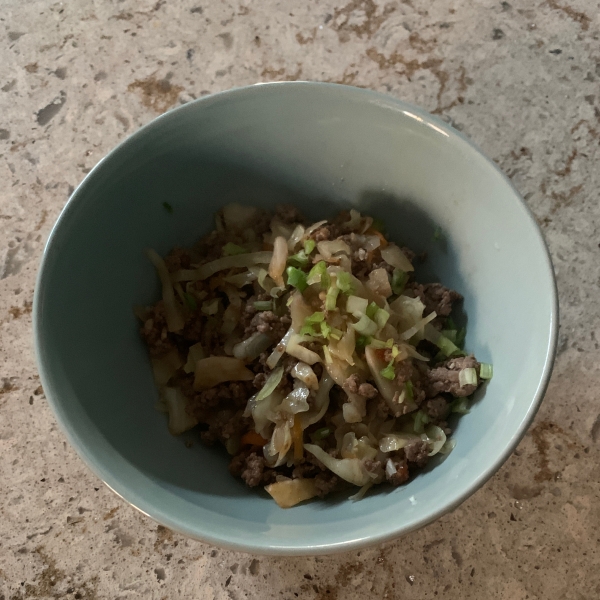 Keto Beef Egg Roll Slaw