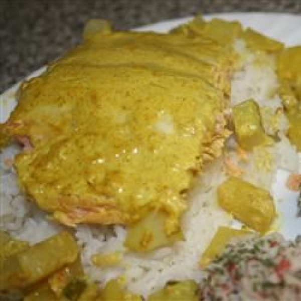 Curried Salmon Bake