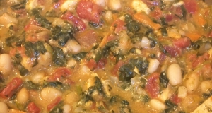 Super Filling Cannellini Bean and Escarole Dish