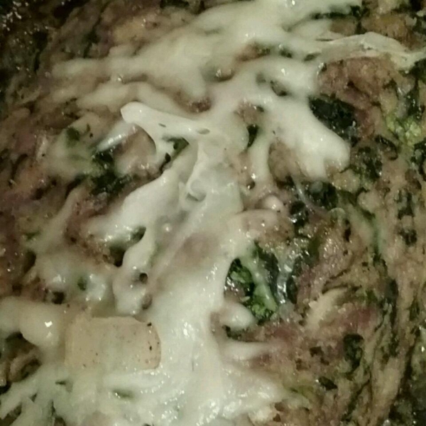 Spinach Mozzarella Meatloaf