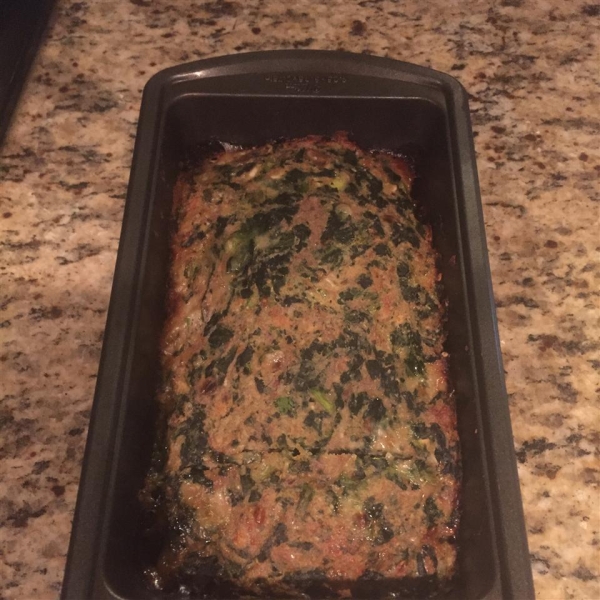 Spinach Mozzarella Meatloaf