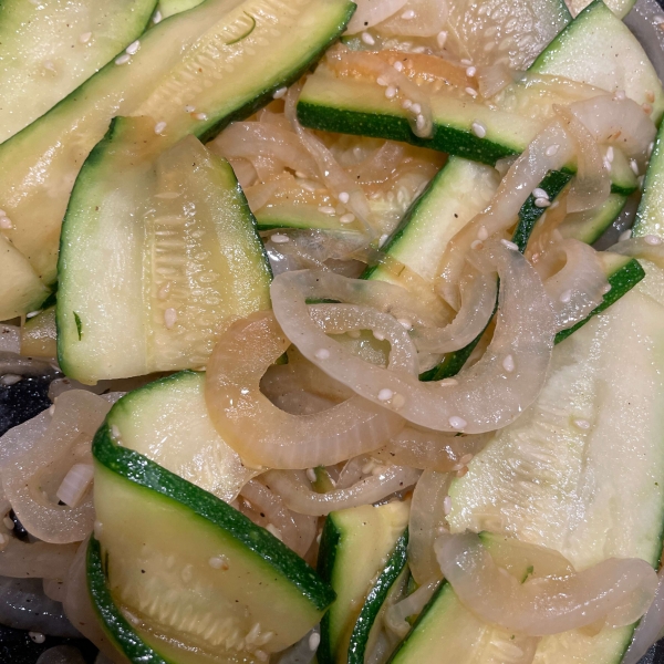 Japanese Zucchini and Onions