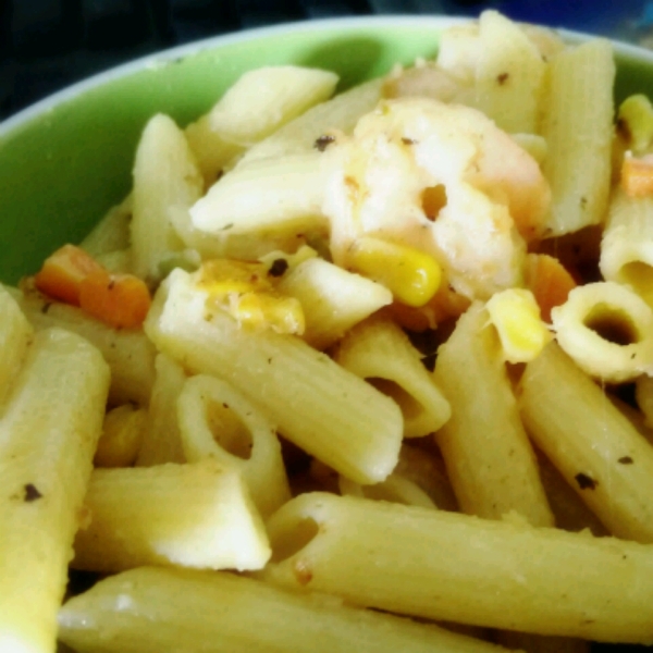 Lemon Pepper Pasta with Shrimp