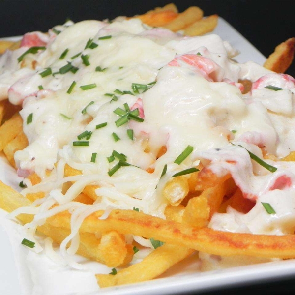 Creamed Hot Lobster Sandwich or Lobster Poutine