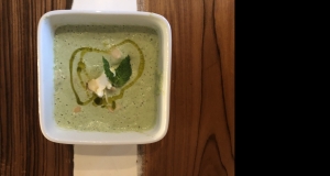 Creamy Cold Cucumber Soup with Labneh