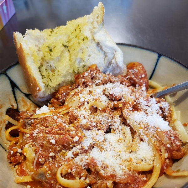 Easy Italian Sausage Spaghetti