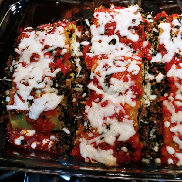 Bab's Turkey Mushroom Lasagna Rolls