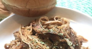 Sweet and Tangy Pulled Pork in the Slow Cooker