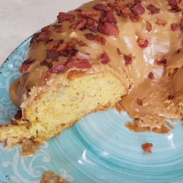 Banana-Maple-Bacon Bundt Cake