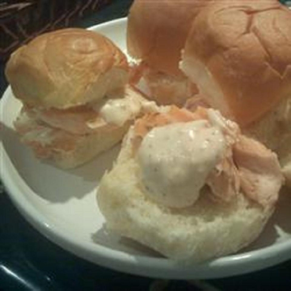 Smoked Salmon Sliders with Garlic Aioli