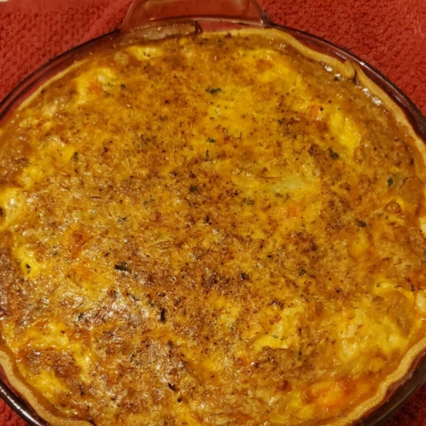 Crab and Cheddar Quiche