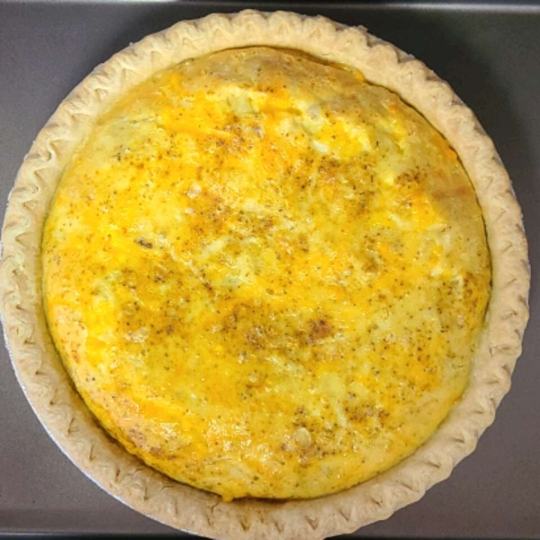 Crab and Cheddar Quiche