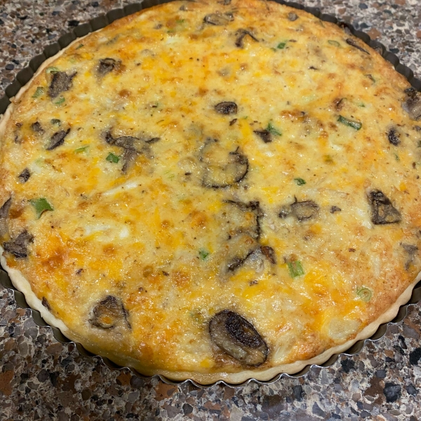 Crab and Cheddar Quiche